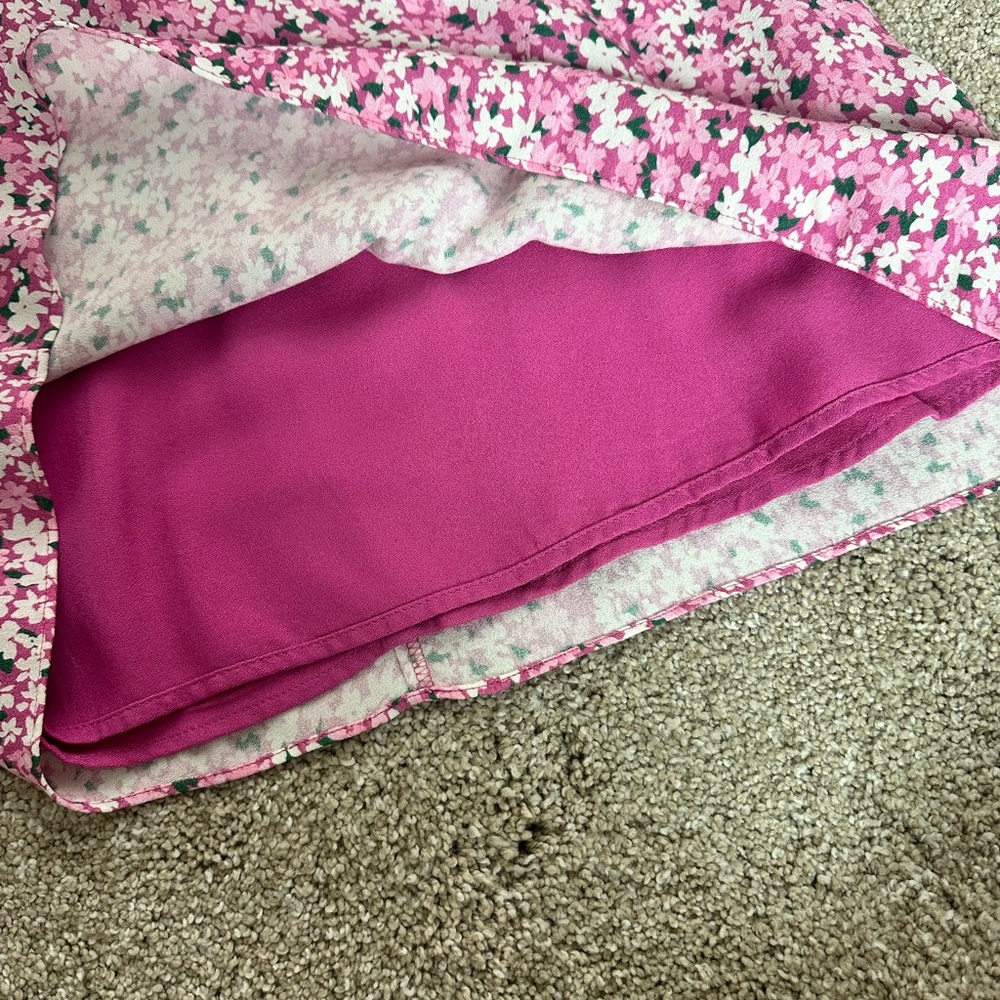 NWT Aritzia Pink Floral Dress - Picture 7 of 8